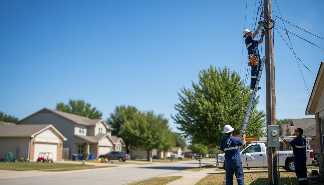 Residential electrician providing installation services in Midway, KY